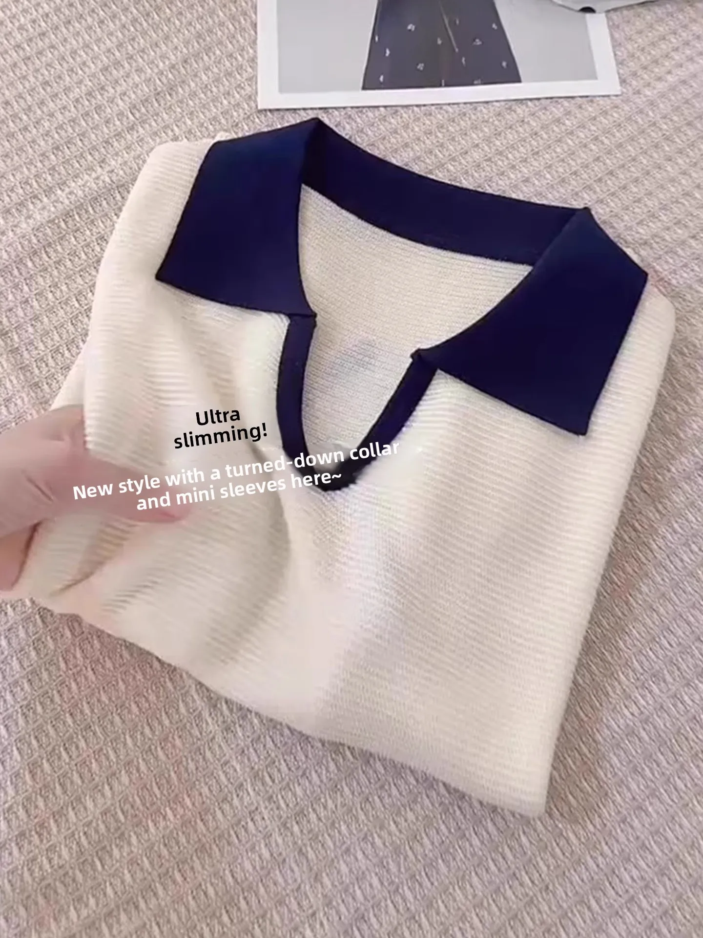 

Ele Ice Silk Knitted ort Sve T-irt Women's Comfortable Skin-friendly Overhead Color Blo Summer Top by uRanQi