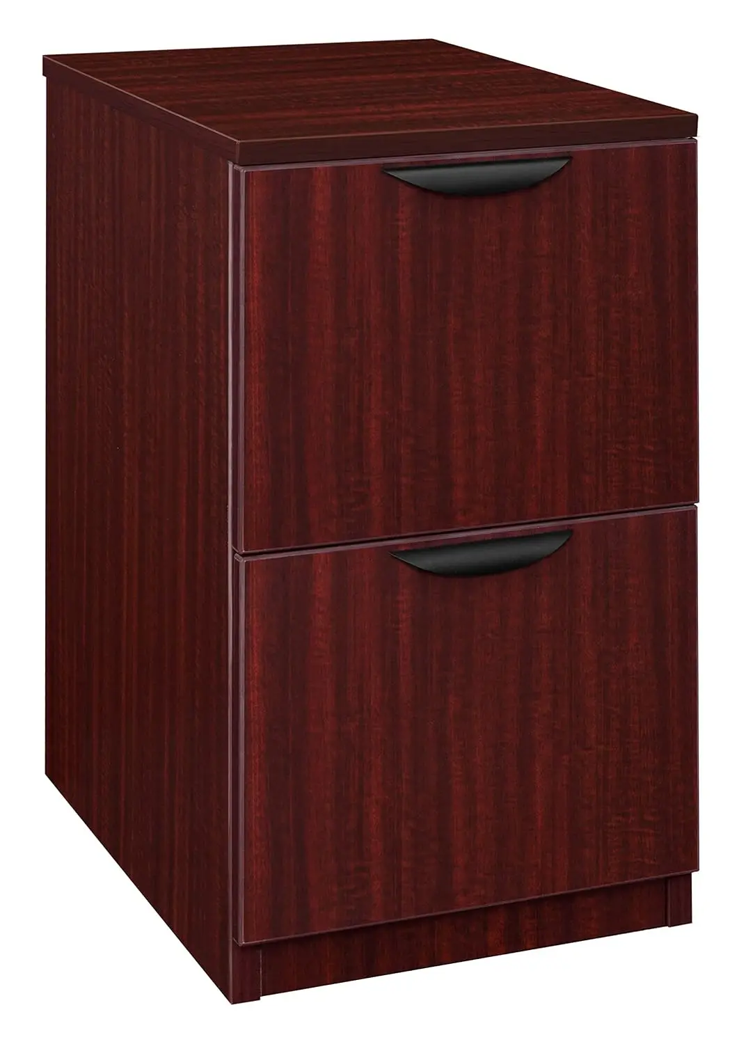 2 Drawer Wood Lateral File Cabinet Office Storage Furniture Mahogany Finish, Customized