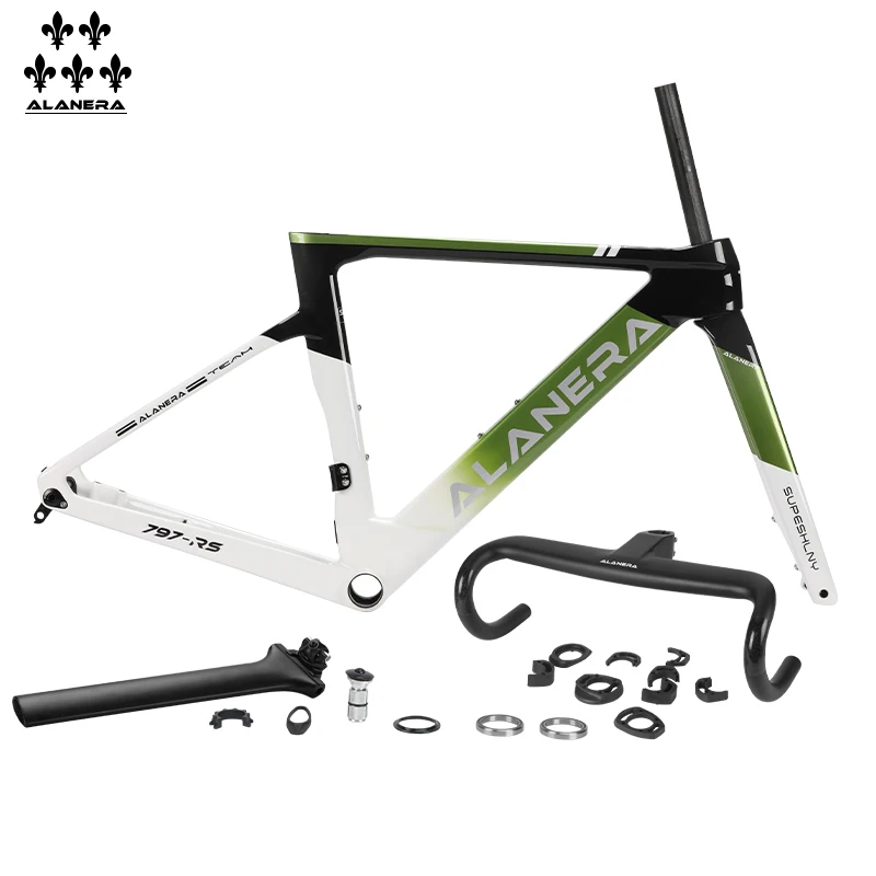 

Pearlescent Green 2025 New ALANERA Grenadier -RS T800 carbon fiber EPS frame road bike windmill frame gloss