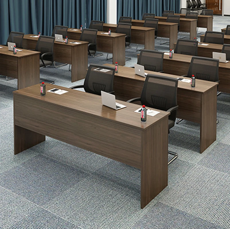 # Solid Wood Long Strip Conference Table Commercial Modular Extendable Training Desk 6-Seater Classroom Table For School