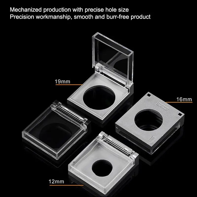 12mm 16mm 19mm 22mm 25mm High Head Button Switch With Cover Transparent Protective Cover Waterproof