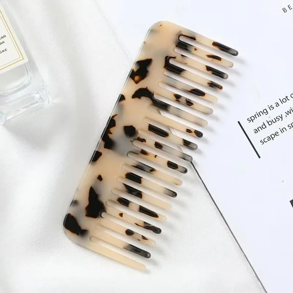 Korean Fashion Anti-static Wide Teeth Hair Comb Hair Styling Large Tooth Hair Brush Portable Hairdressing Comb Hairdress Salon