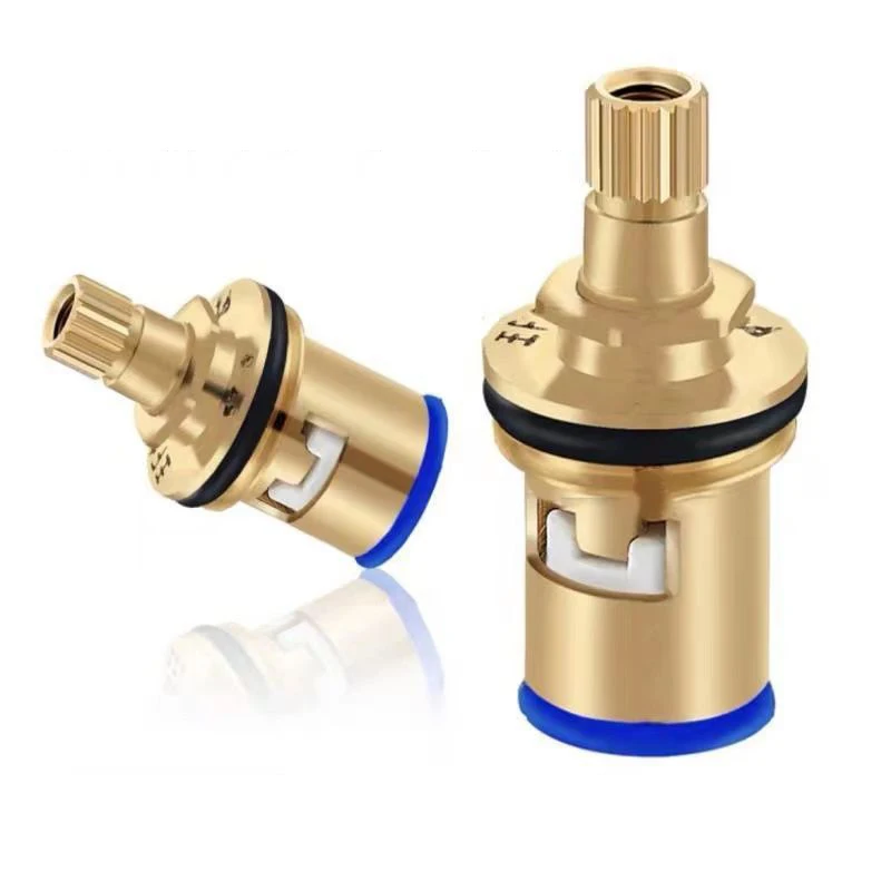 3Pcs/set Faucet Valves With Screws Replacement Universal Tap Valve Brass Cartridge Faucet Inner Valve Bathroom Kitchen Supply