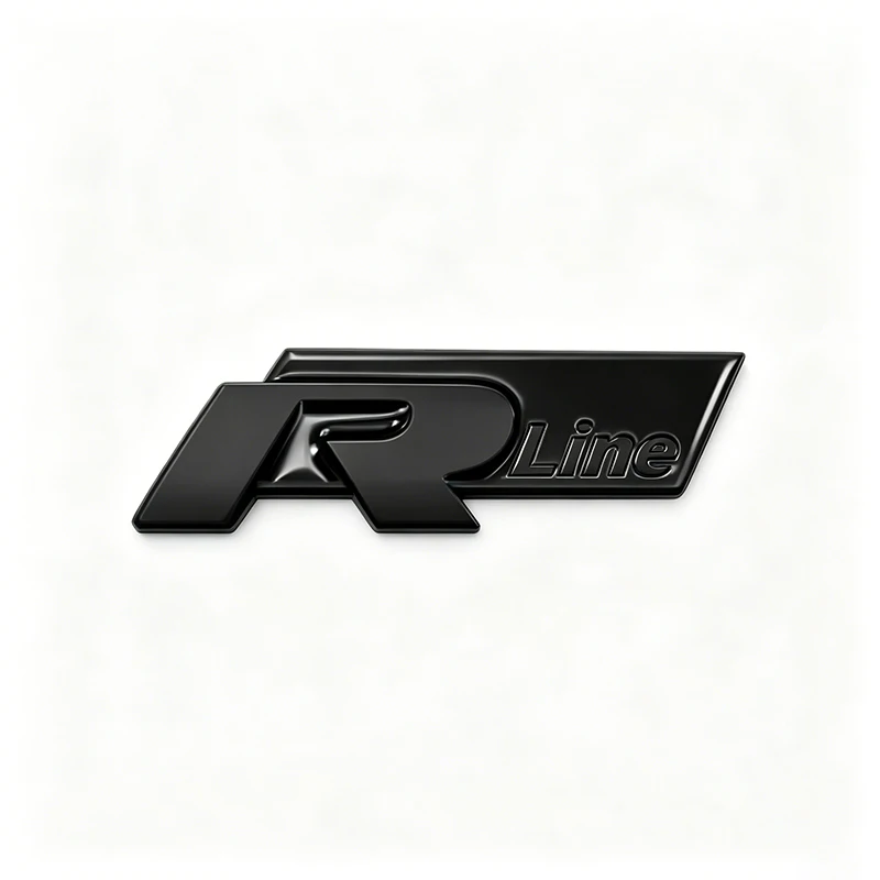 3D Metall R-Logo Aufkleber Auto Heckklappen-Emblem Aufkleber für VW Golf 5 6 7 MK7 MK6 Polo Jetta Scirocco Beetle Passat Tiguan