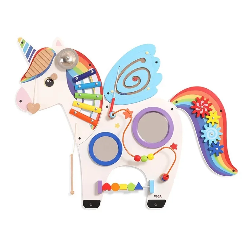 

Kindergarten corridor wall toys, children's educational early education, cartoon animal operation board