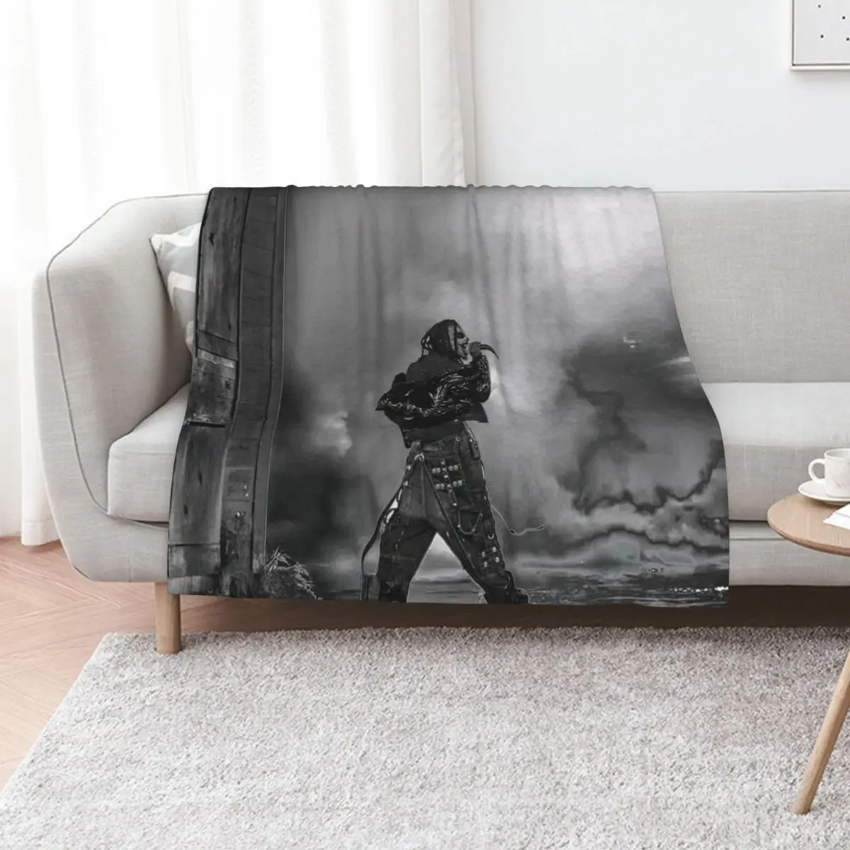 

Playboi Carti black and white Throw Blanket Decorative Throw For Decorative Sofa Shaggy Stuffeds Blankets