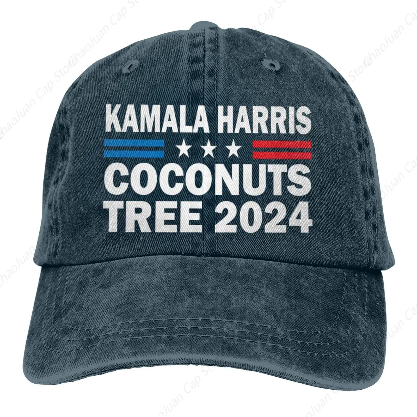 Coconuts Tree Patriotic Kamala Harris 2024 Hats Classic Caps Believe we can together do something great Baseball Hats