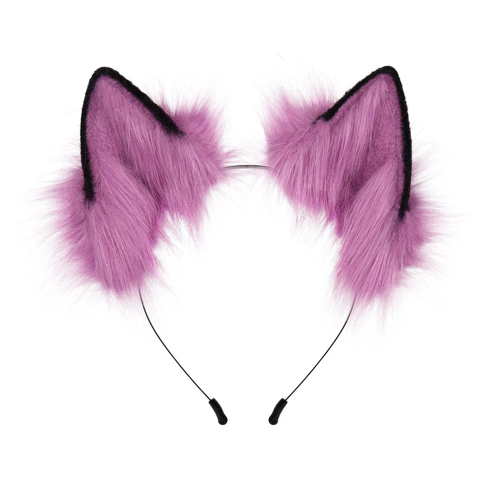 Diadema con orejas de zorro y Lobo de imitación, accesorio para disfraz de Mascota, gato, Carnaval, Halloween, fiesta