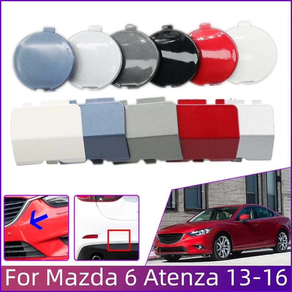 Parte di Auto Per Mazda 6 Atenza Berlina 2013 2014 2015 2016 Auto Paraurti Anteriore Posteriore Gancio di Traino Occhio Tappo di Copertura Traino Trasporto Coperchio del Rimorchio