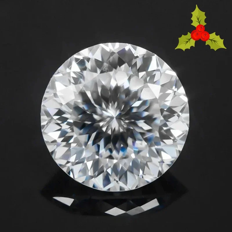 Moissanite Round Shape 100 Faceted Cut Multiple Color  VVS1 Passed Diamond Tester for DIY Jewelry Making with  Certificate