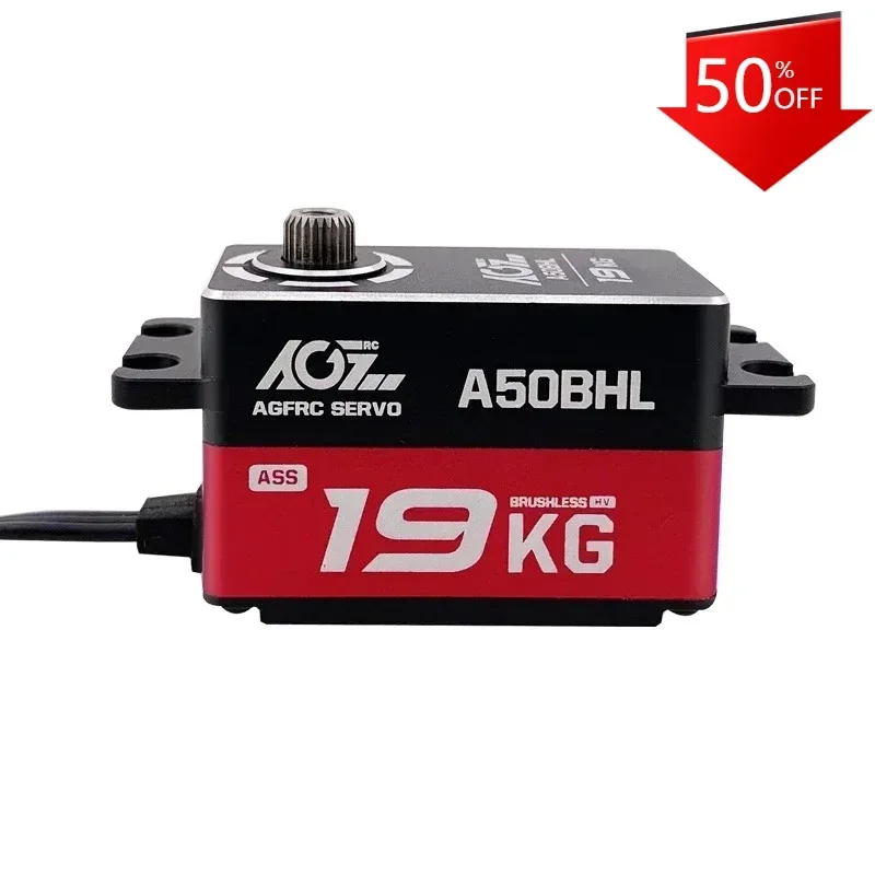 UniFly Excellent AGFRC A50BHL Metal Programmable 19KG Profile High Speed Brushless Steering Servo