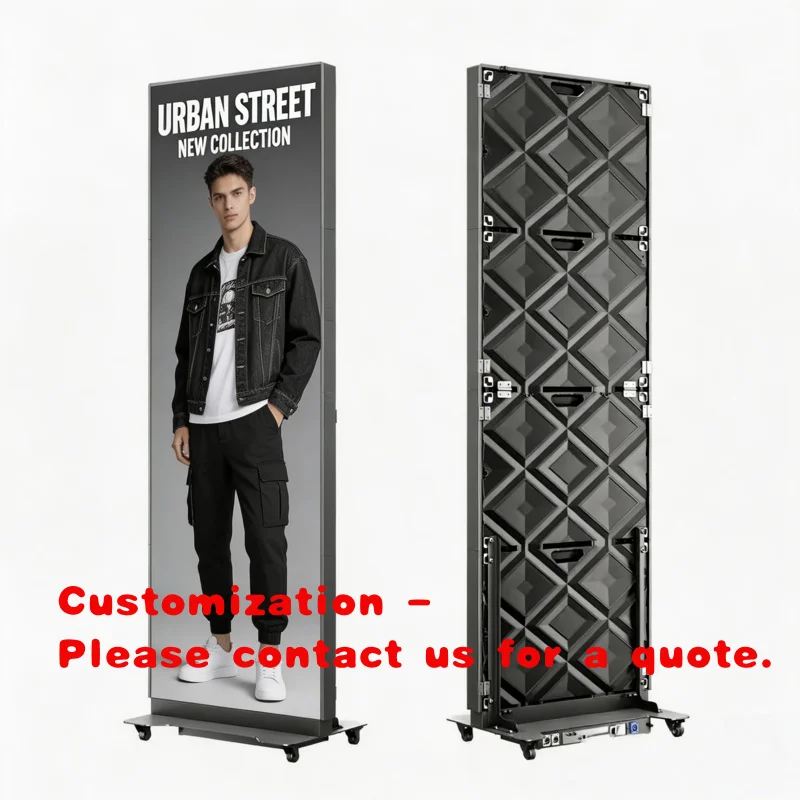 custom.1080P FCC Authentication P1.9 Floor Type LED Digital Signage 800cd Brightness /USB 1 Annual Warranty，Suitable retail