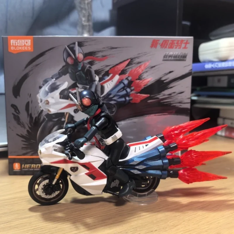 

Оригинальный Blokees аниме Kamen Rider, классическая комбинированная версия, экшн-фигурка, циклон, мотоцикл, сборная модель, коллекционные игрушки