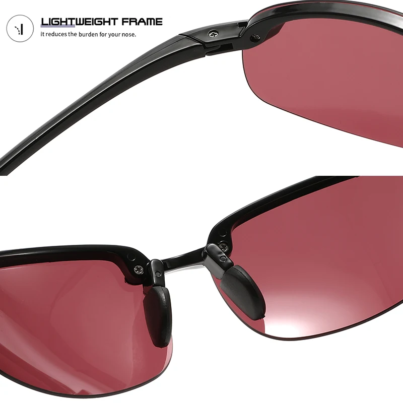 Neue TR90 Polarisierte Sonnenbrille Outdoor-Angelbrille UV-Schutz für Autofahren, Golf, Radfahren Unisex – Detail 10