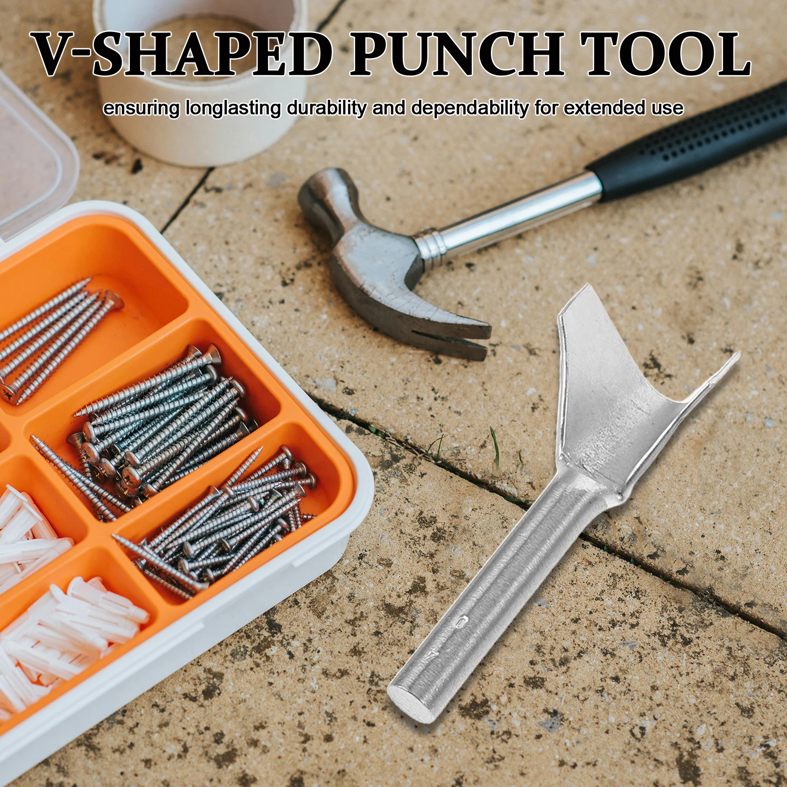 

V-Shaped Punch Tool 10-40mm DIY Crafting Belt Edging Precision Trimming Multi-Functional Cutting Tools