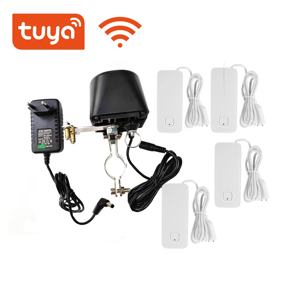 Tuya WIFI Water Leakage Sensor Smart Valve Manipulator DN15(1/2