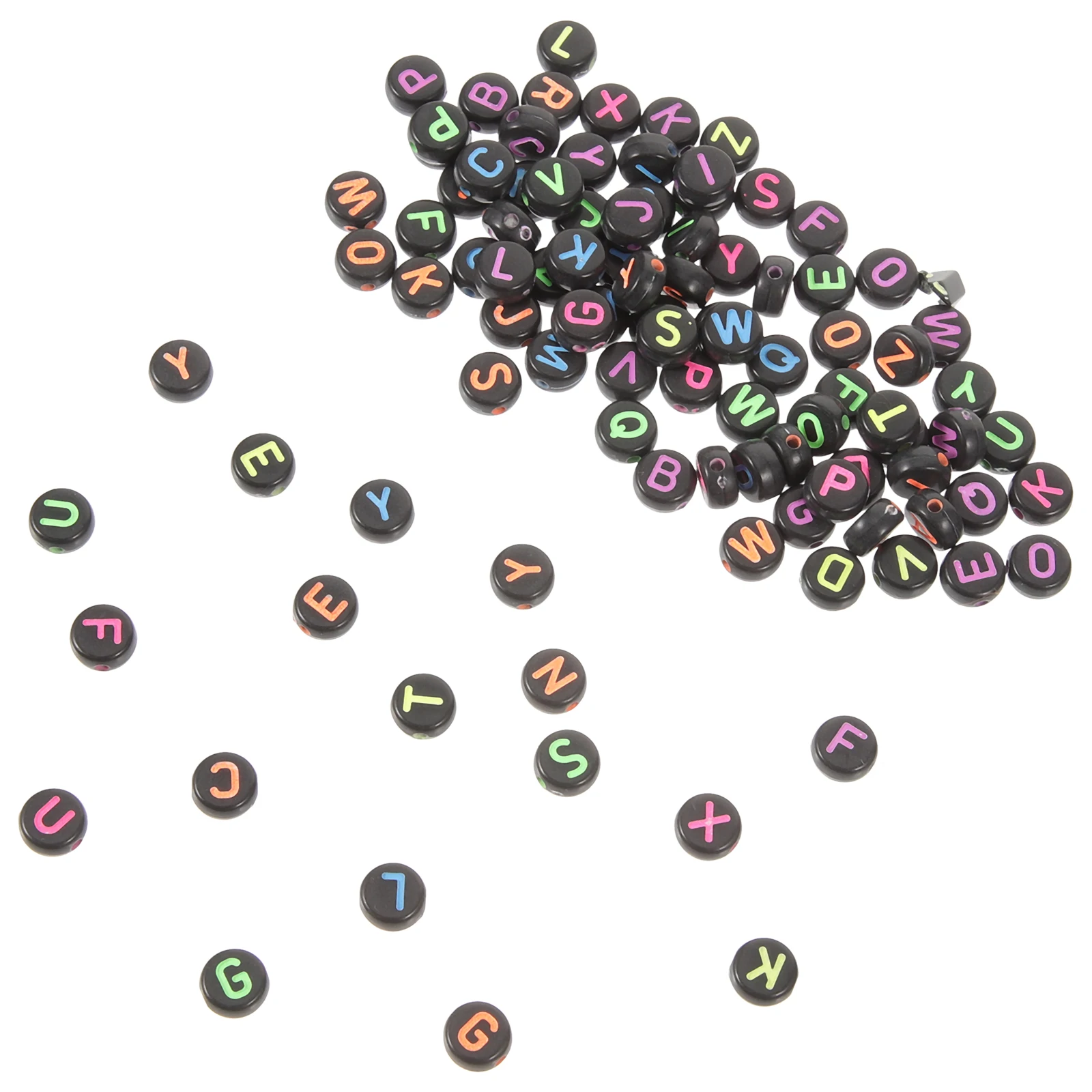 

1pcs 1 Bag Colorful Alphabet Beads Plastic Letter Beads For Diy Jewelry Making Craft Supplies Decorative Bracelet Accessories