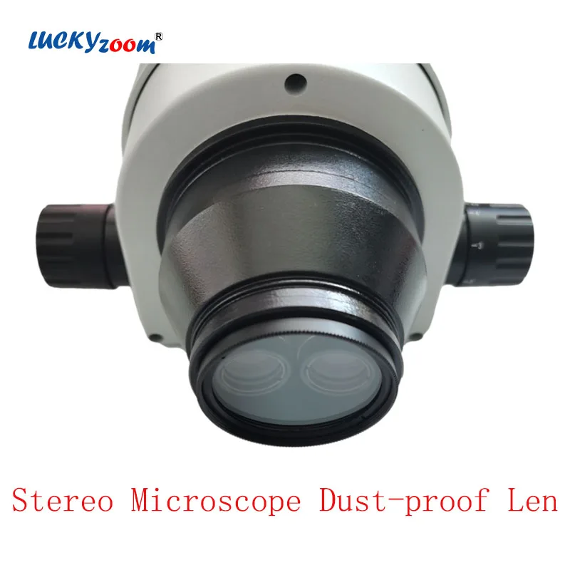 5MM Auxiliary Objective Len 48MM Dia Barlow Len For Stereo Microscope Dust Smoke Oil proof Protective Glass Shield Cover