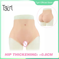 Tgirl Silicone Brief Fake Vagina Buttock&Hip Enhancer Panties Fake Butt Shaper Underwear for Crossdresser Transgender Sissy Ass