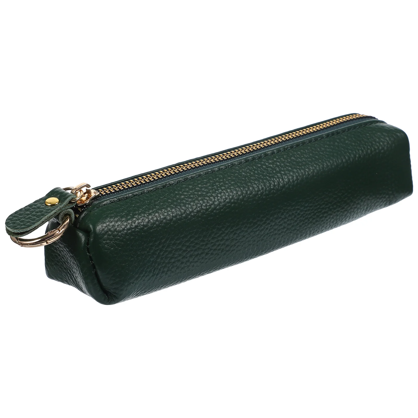 

Vintage Pen Bag Green Simple Holder Easily Insert Remove Pens Pouch Protective Pen Storage Office School Gift Case