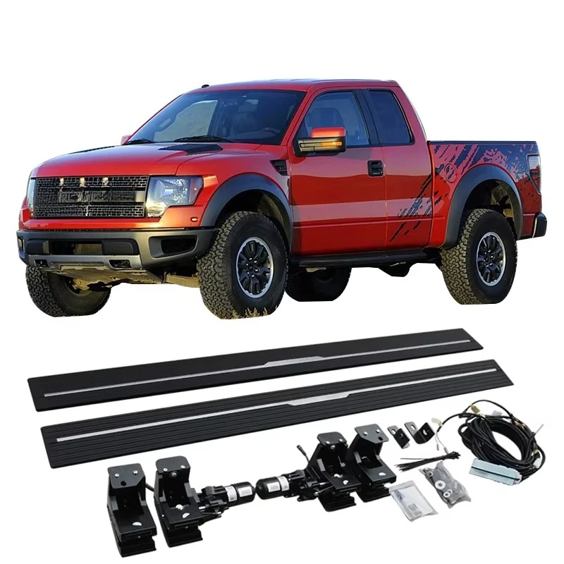 

Electric Side Steps Automatic Aluminium Alloy Electric Running Board for 1 and a half doors, 2008-2014 Raptor F150