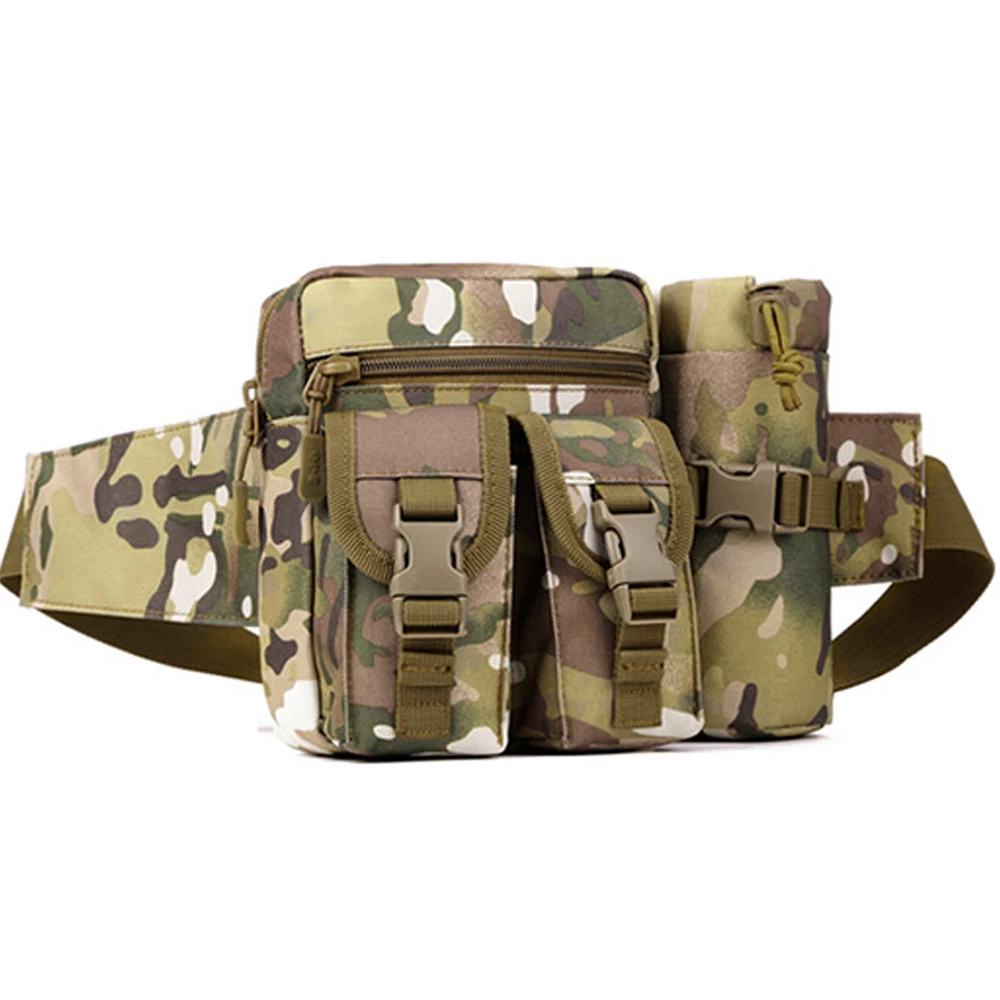 Männer Taille Fanny Pack Taschen Taktische Militärische Camping Reise Wandern Wasser Flasche Klettern Outdoor Sport Klettern Bum Hüfte Gürtel Tasche – Detail 19