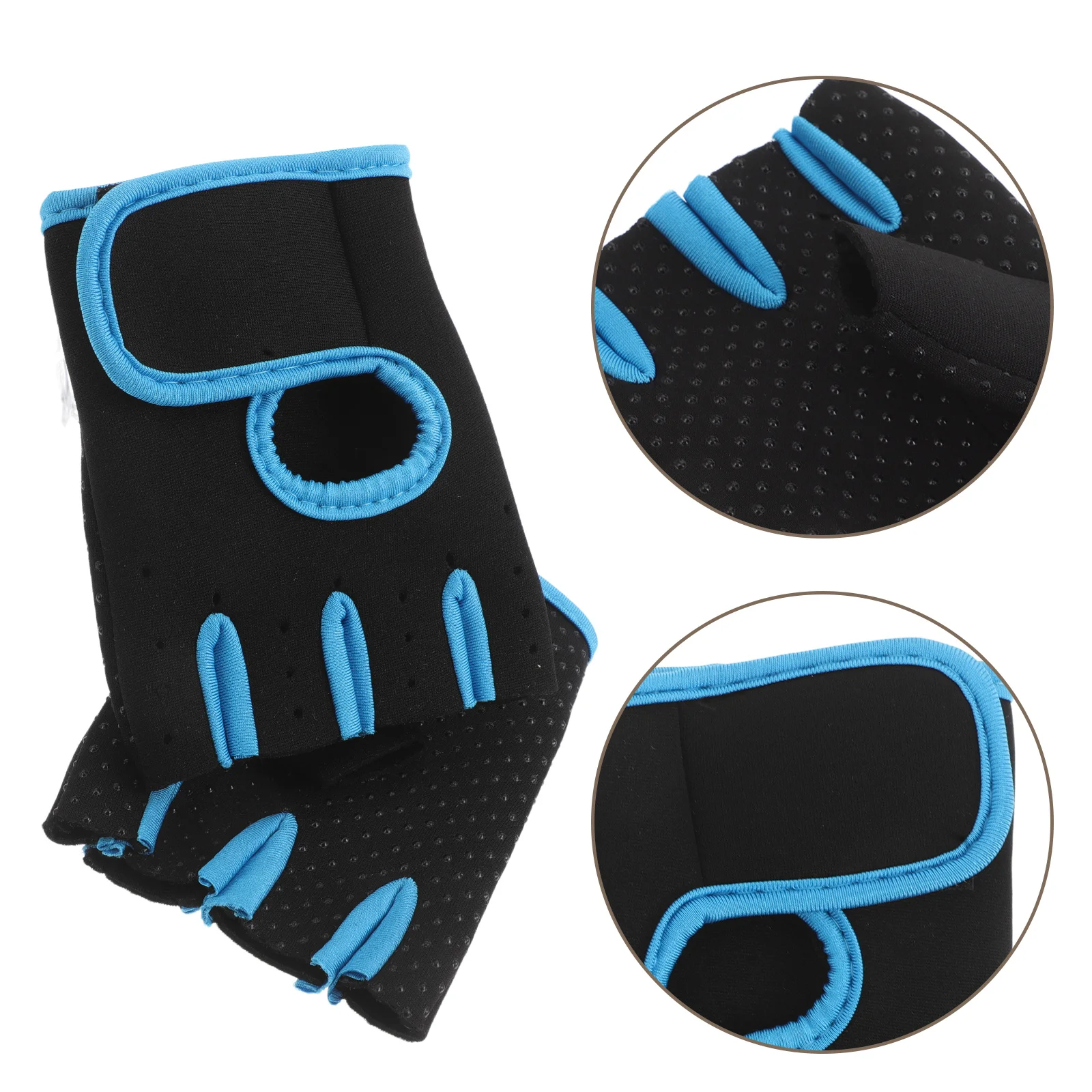 

1 Pair Non-Slip Breathable Half Finger Fitness Gloves Men Women Gym Training Yoga Cycling Sports Exercise Mittens Lightweight