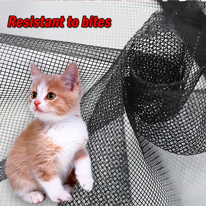 DTGJ Insect Mosquito Nets for Window Screen Mesh Custom Size Tulle Invisible Black Fiberglass Against Mosquitoes and Flies