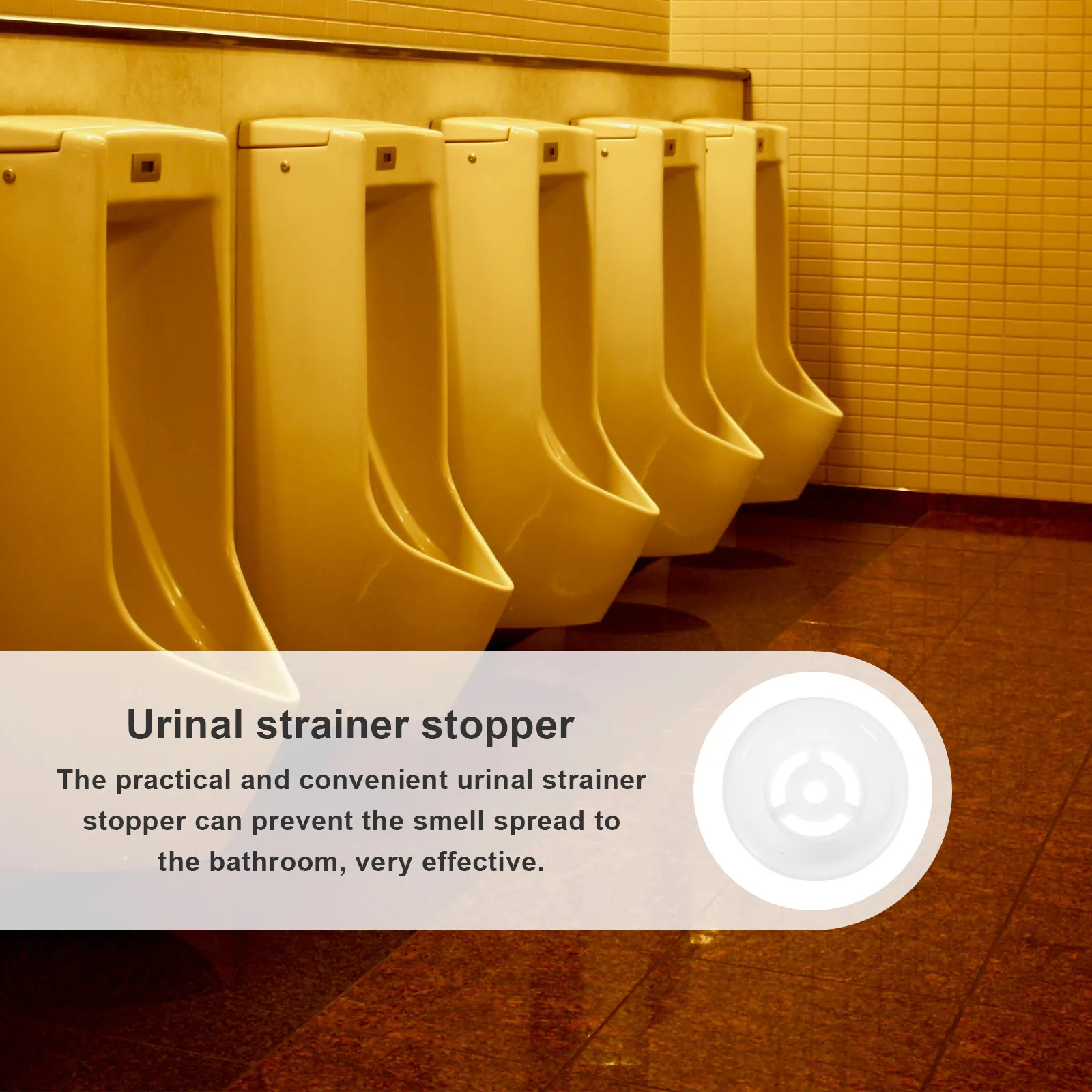 

Bathroom Urinal Ceramic Drain Cover Resin Stopper Strainer Small Urinal Bottom Cover Odor Control Toilet Accessory