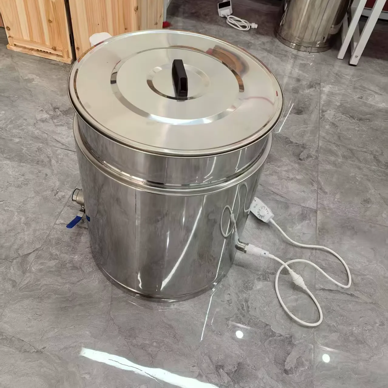 110 В/220 В 70 л резервуар для нагрева меда из нержавеющей стали резервуар для плавления меда с контролем температуры