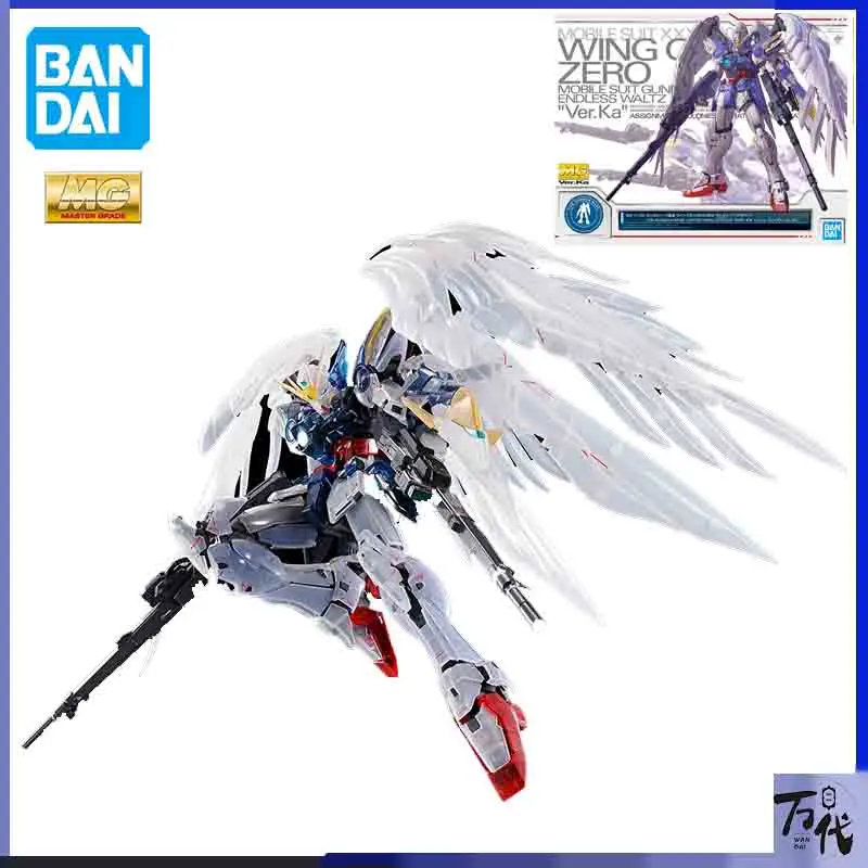 Bandai Anime Model MG 1/100 Wing GUNDAM ZERO EW Ver. Ka Assembly Model Anime Figure Model Action Toys for Boys Gift Collectible