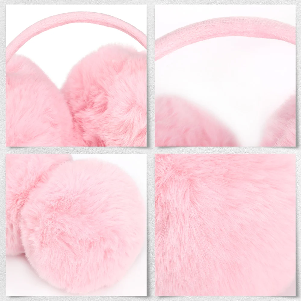 2023 Winter Soft Plush Ear Warmer Women Men Solid Color Earflap Ear Muffs Outdoor Cold Protection EarMuffs Warm Fluffy Ear Cover