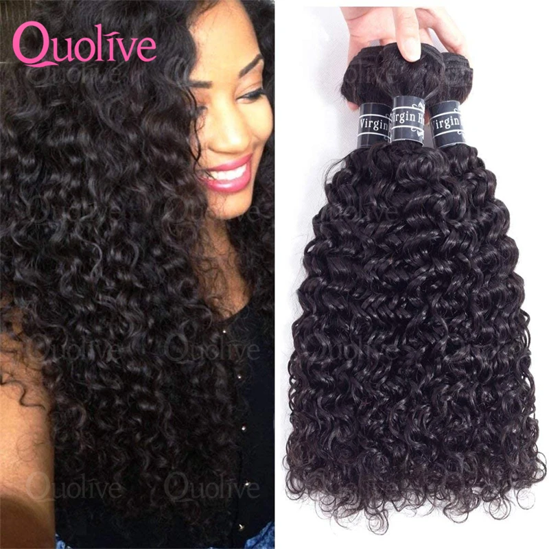 Brazilian Weaving Virgin Human Hair Natural Hair Extensions 1 3 4 Bundles Curly Human Hair Bundles Deep Wave Bundles Human Hair
