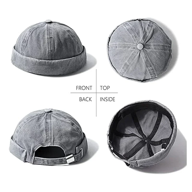 Sprana czapka z daszkiem bez ronda czapka bez czapka z daszkiem jednolity kolor Retro Vintage styl uliczny wiosna jesień Gorras