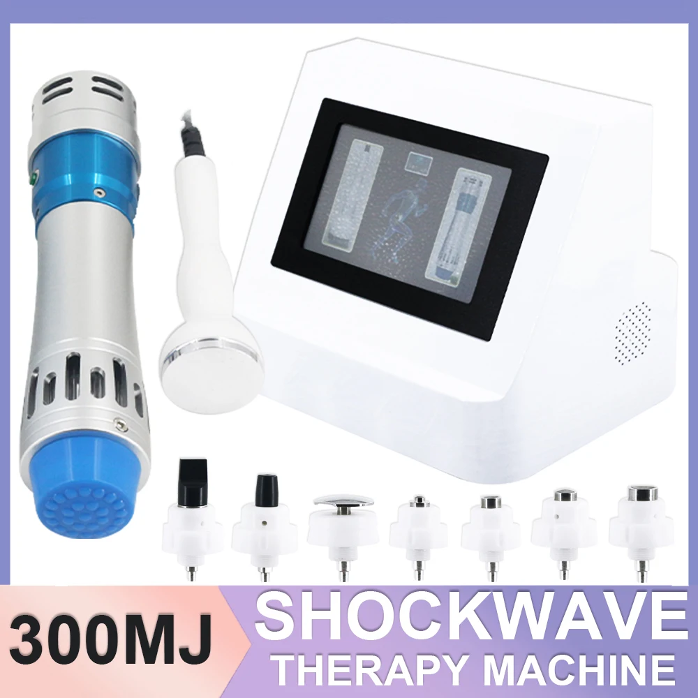 2in1 Shockwave Therapy Machine ED Treatment Neck Waist New 300MJ Shock Wave Muscle Relax Body Massager Relieve