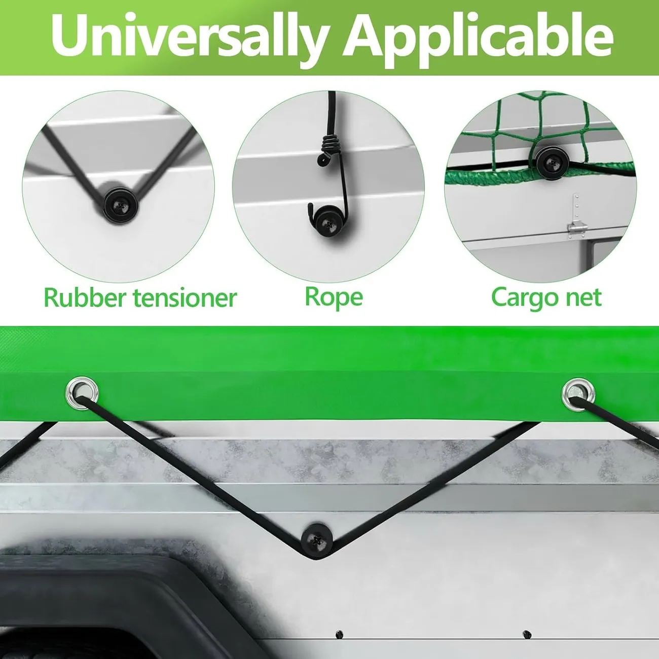 20-Pack Heavy-Duty Tarp Strap Button Kit – Waterproof Tie-Down Anchors with Screws & Adhesive Pads image 5