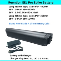 Reention EEL Pro Ebike Battery 48V 10Ah 12.8Ah 14Ah 36V 10.4Ah 14Ah for Pedal Lightning Ride1UP Himo C20 Pirez Litio E-bike