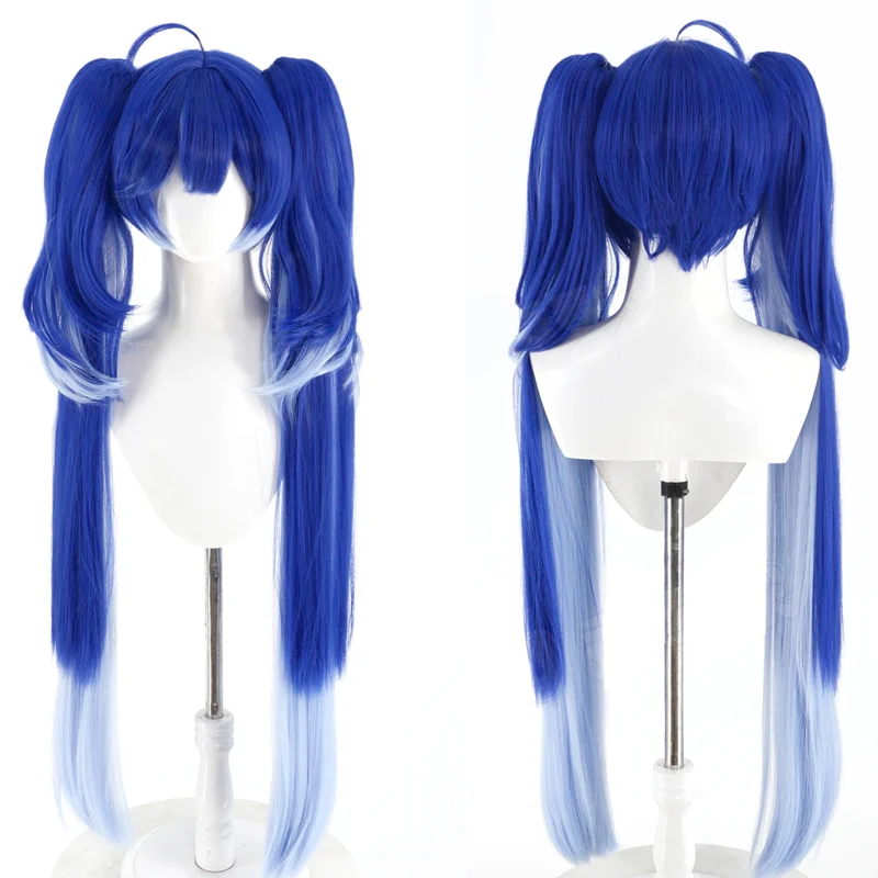 Spiel Wuthering Waves Iuno Cosplay Perücke Iuno Cosplay Lange Doppel pferdeschwänzen Haar Outfit Für Hallowmas Party Erwachsene Frauen Männer