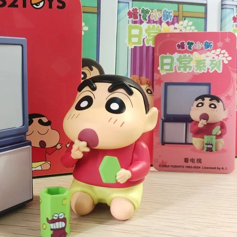 クレヨンしんちゃん デイリーシリーズ トレンディプレイ ブラインドボックス かわいい子供のおもちゃ ミステリーボックス 漫画デスクトップオーナメントモデル トレンディギフト