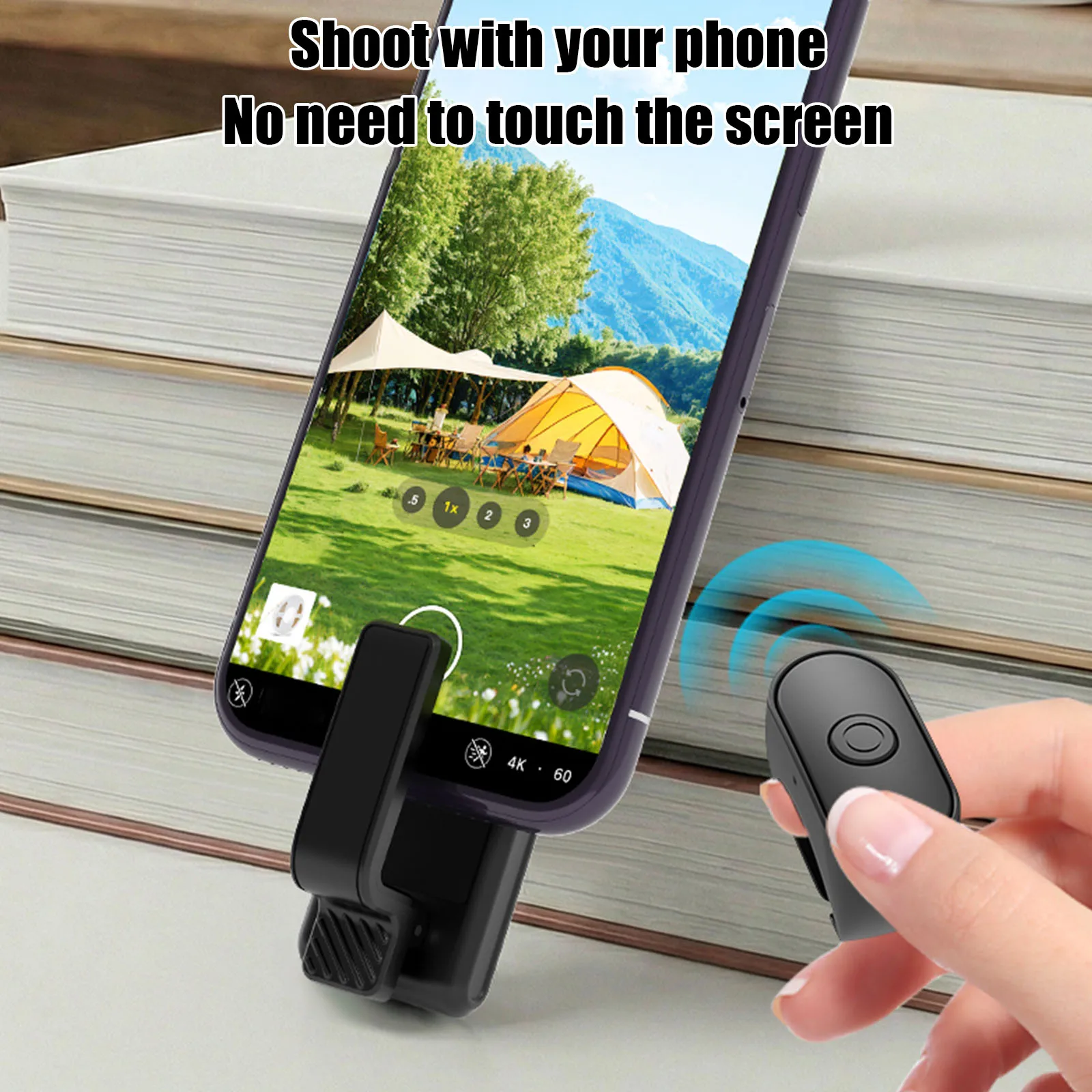 Click Controller for Kindle Accessories Wireless Clicker Type-C Rechargeable for iPad Tablets E-Readers Reading Novels Taking