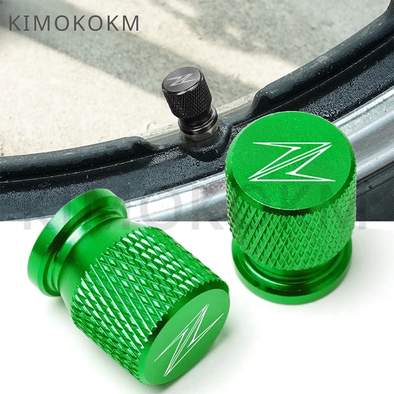 Motorcycle Universal Aluminium Alloy Tire Valve Cover Cap Accessories for KAWASAKI Z H2 E-1 Z7 Hybrid Z500 Z400 Z900 Z1000 SX