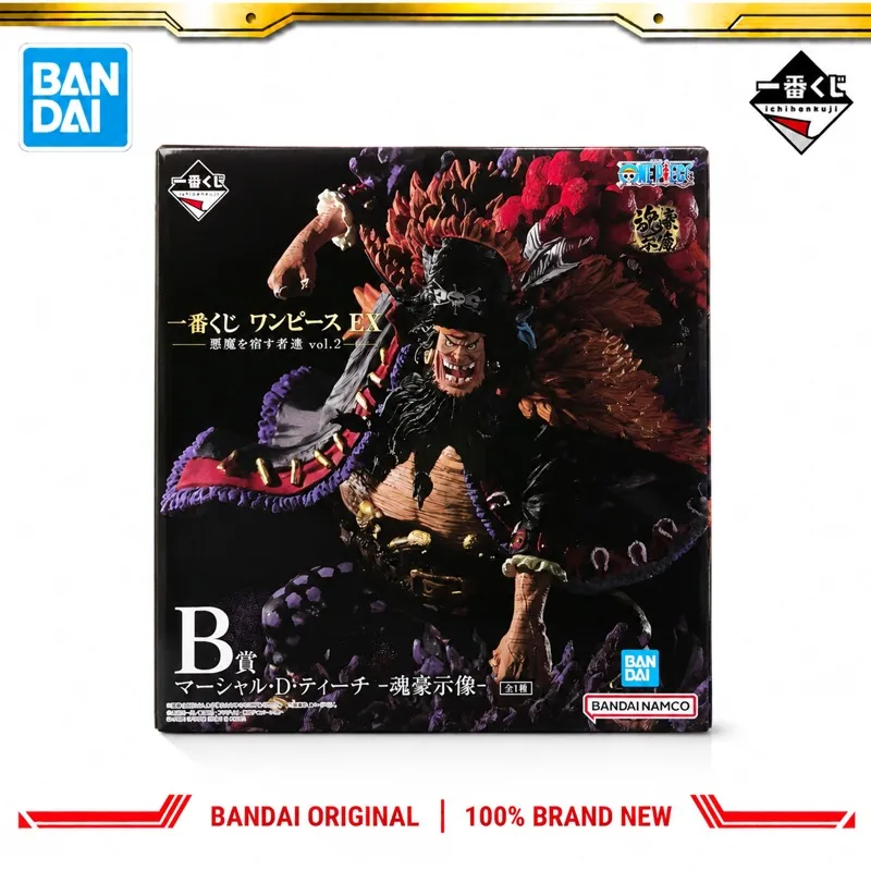 In Stock Bandai Original Ichiban Kuji One Piece Marshall D Teach Action Figure Model Doll Brand New Boxed Anime Characters Toys