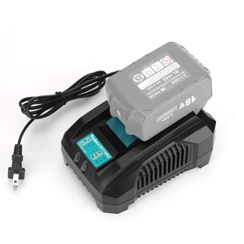 Carregador Rápido para Makita, Conversor de Lítio de Backup, Carregador Único MT, Novo, 18V, 14.4V, BL1860, BL1840, BL1830, BL1820, BL1440, DC18RC