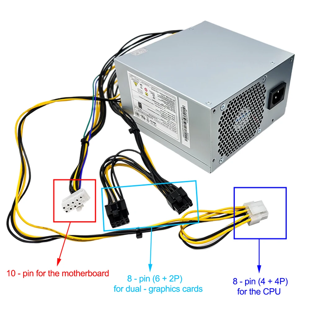 Durable For Lenovo fsp750-75agpaa 500W 10Pin Power Supply