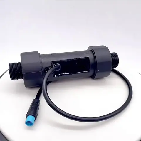 1/2 Inch Water Flow Micro Turbine Generator Sensor 5V Output M6 Connector Self Powered Device for Faucet Shower Systems