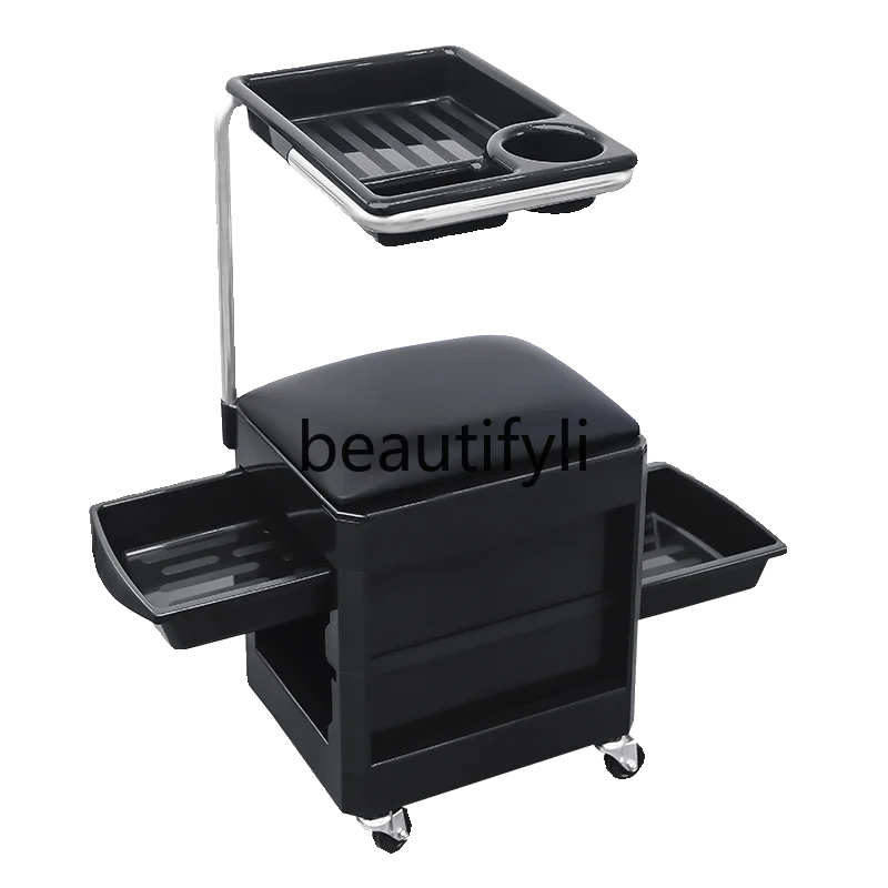 

Barber Shop Beauty Salon Trolley Tools Trolley