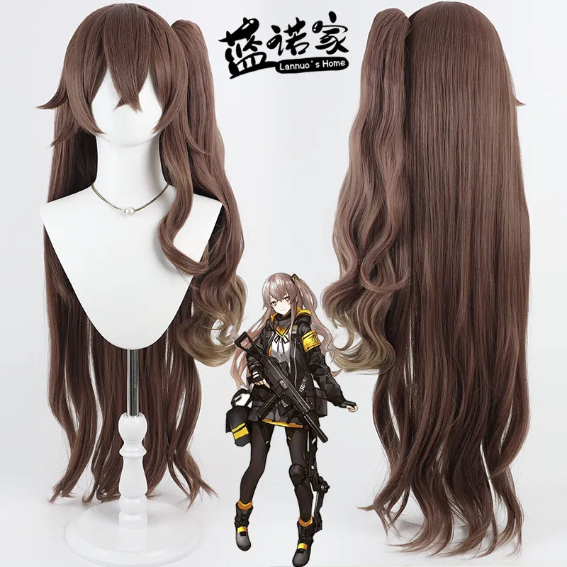 

Anime UMP45 Cosplay Wig Halloween Carnival Party Props Synthetic Hair Heat Resistant Fiber + Wig Cap