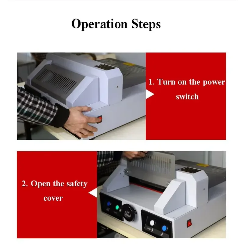 for WH-320V Desktop Automatic Paper Cutting Machine A3 Small Electric Paper Cutter with Protective Cover Knife Light