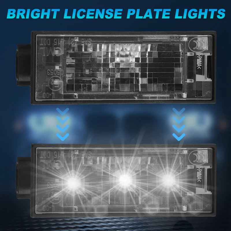 8200480127 License Plate Light For Renault Clio Laguna 2 Megane 3 Twingo Master Vel Satis Wind Trafic Twizy