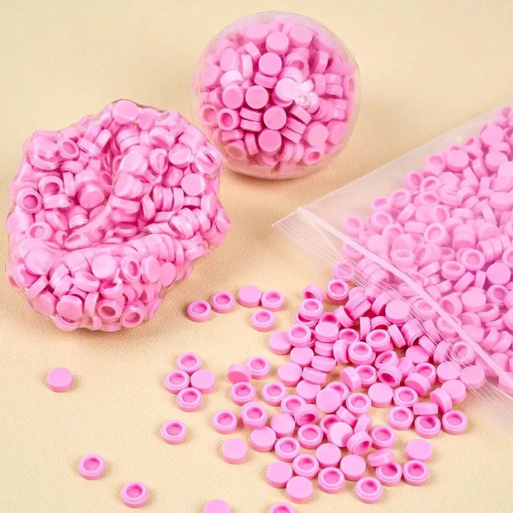Smooth Surface Granules Beads Filler Hollow Back Multicolor Craft Filler Pellets Round Shape Craft Filler Inserts